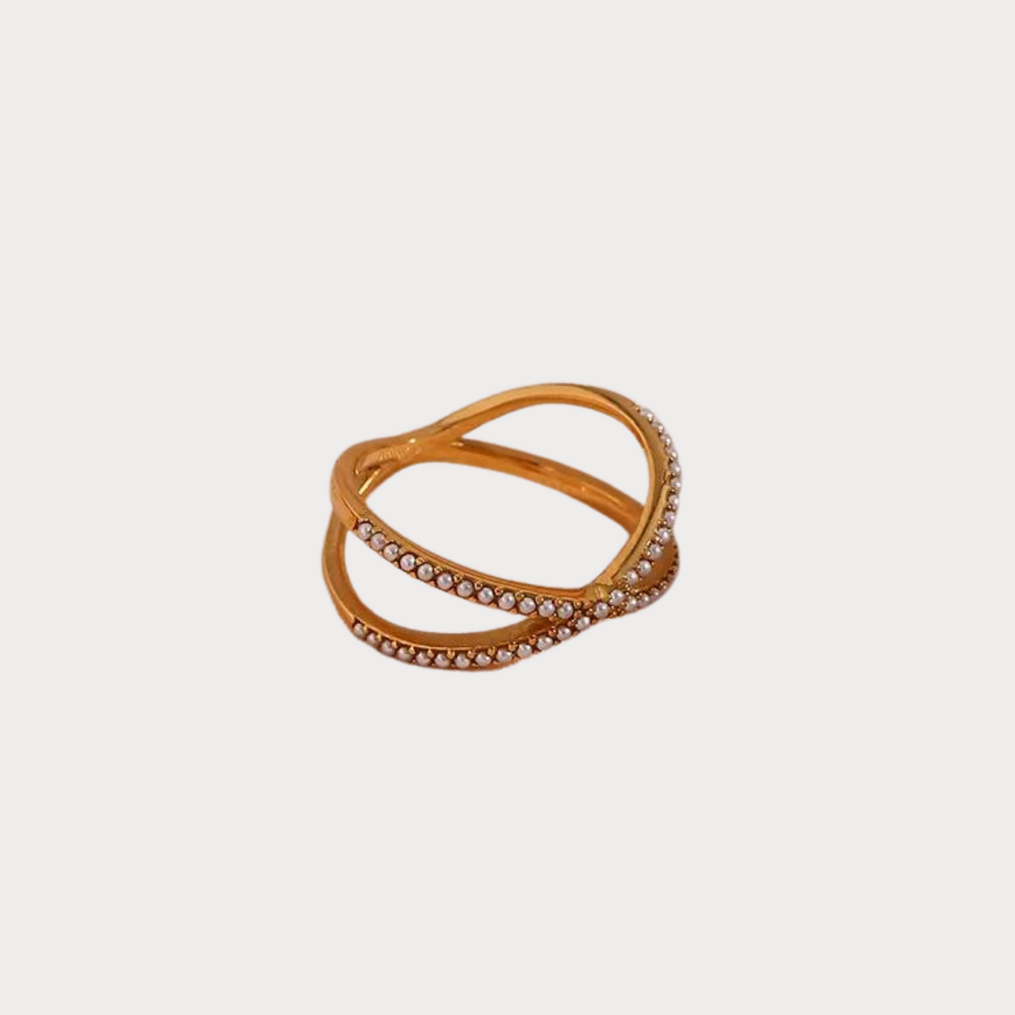 X Mini Pearl Ring