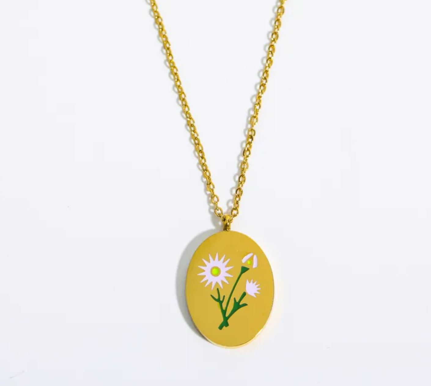 Birth Flower Necklace