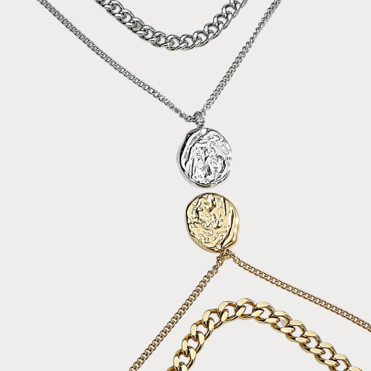 Fingerprint Layered Necklace