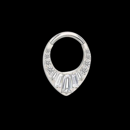 Teardrop septum ring
