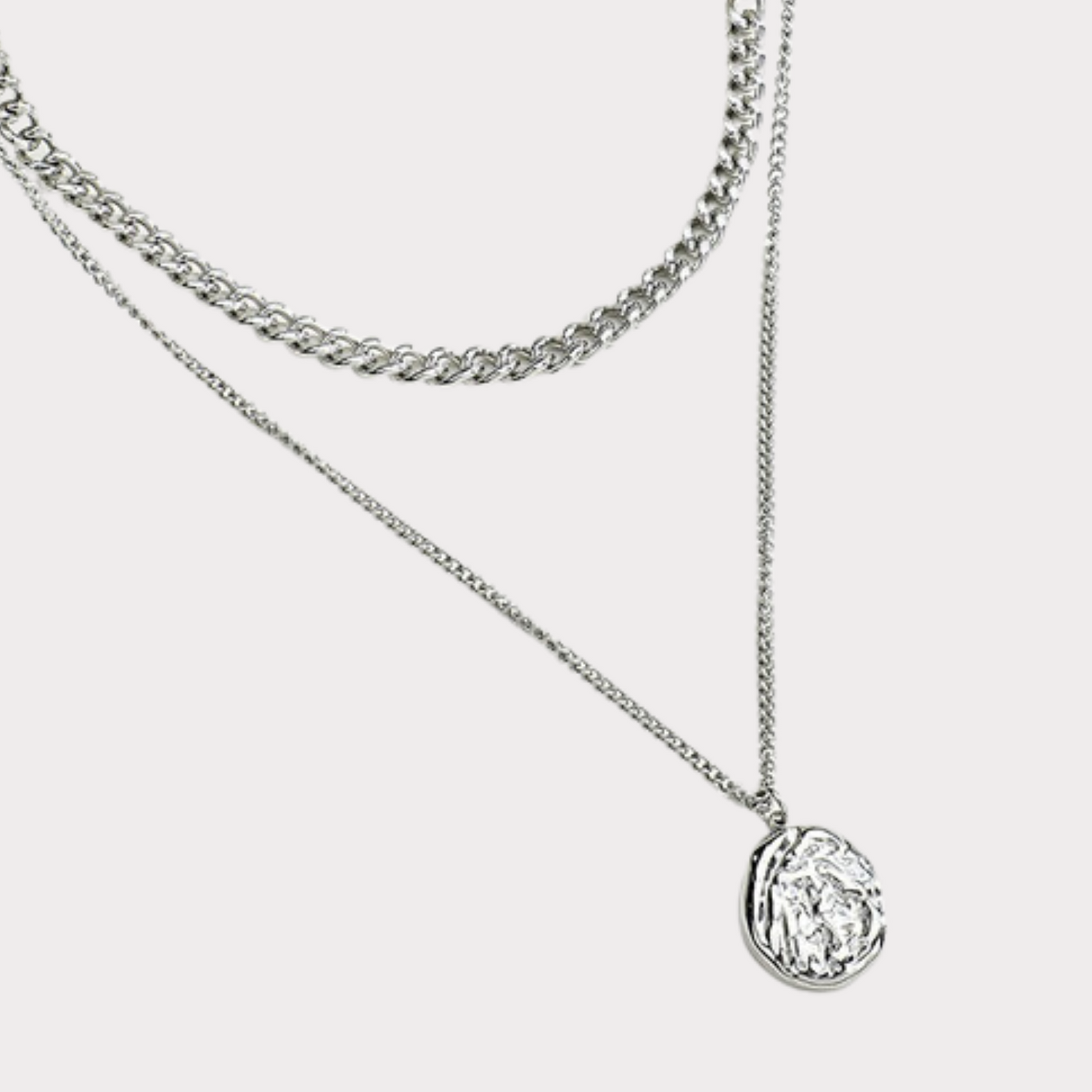 Fingerprint Layered Necklace