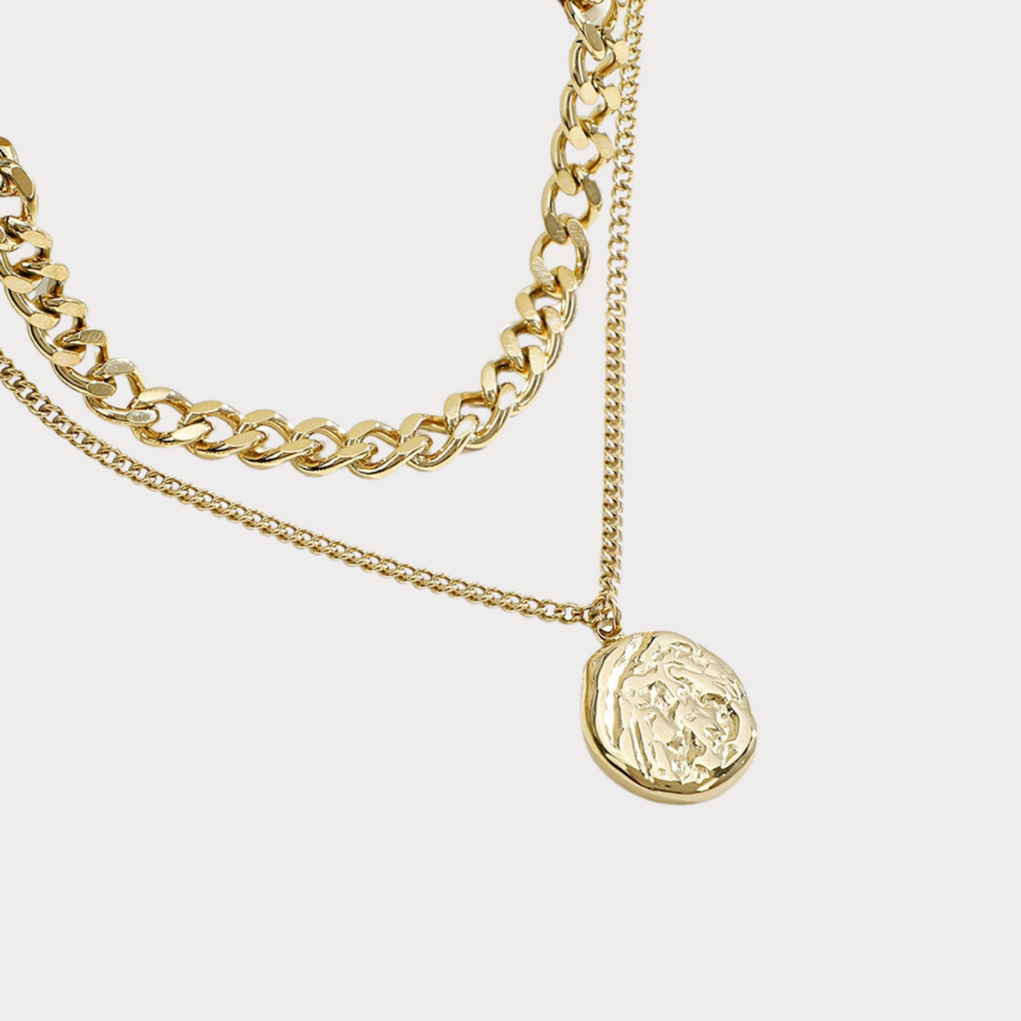 Fingerprint Layered Necklace