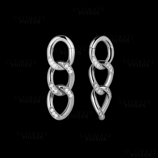 Cuban chain ear weights