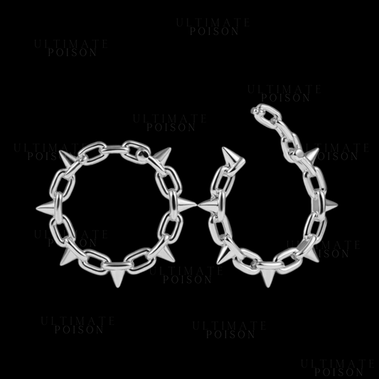 Pierced chain ear weights