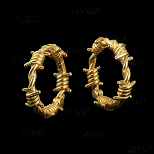 Full Barb Wire Hoop Ear weights
