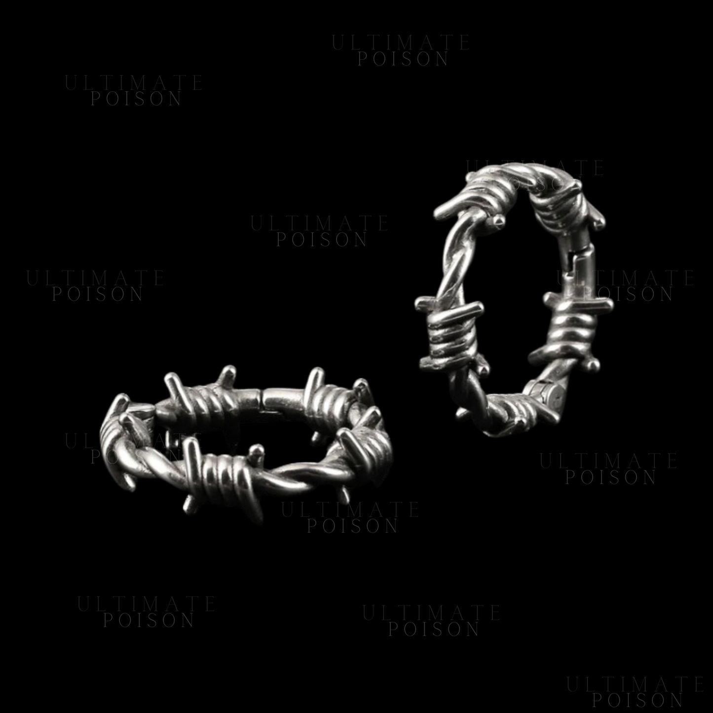 Full Barb Wire Hoop Ear weights