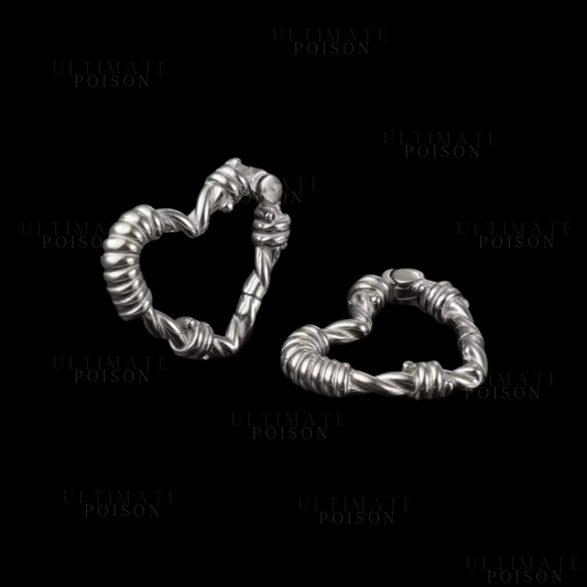 Barb Wire Heart Ear weights