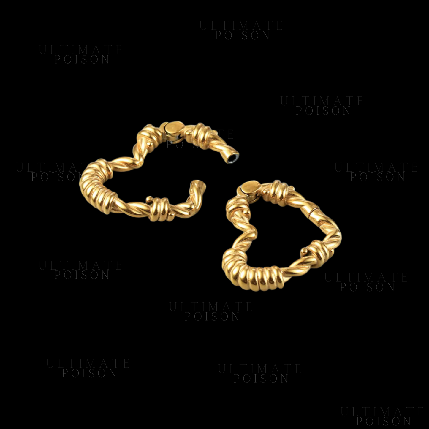 Barb Wire Heart Ear weights