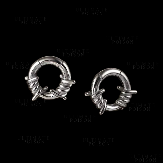 Barb Wire Hoop Ear weights